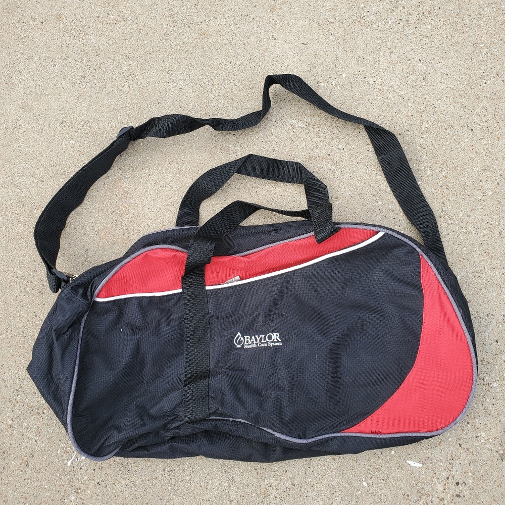 Baylor Black Carry On Duffle Bag